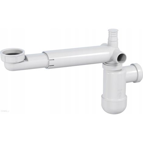 Siphon Deante nhc 633k teleskopisch platzsparend PVC (1/2)