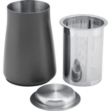 Edelstahl-Kaffeepulversieb, staubdichter Mehlfilterbecher, Mühlenzubehör (Schwarz) (1/5)