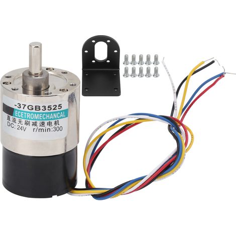 Moteur sans balais avec support de réduction de vitesse CW/CCW DC24V pour Machine-outil CNC XD-37GB3525300rpm/min