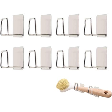 Support mural pour pèse-personne (8 pièces) - Rangement vertical Support mural pour balance pour bureau, salle de bain, douche, chambre, cuisine, dressing, appartement, dortoir (1/5)