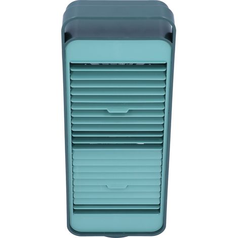 Ventilateur rotatif à double pale USB rechargeable pour bureau maison dortoir Vert (1/5)
