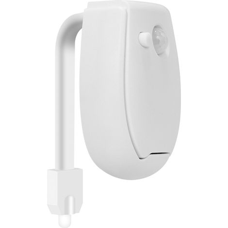 Veilleuse de toilettes LED avec détecteur de mouvement PIR, 3 effets lumineux différents, étanche IP65 et portable (1/5)