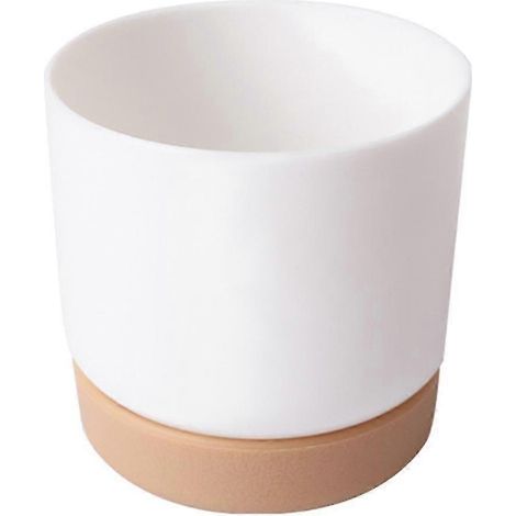 Pot de fleurs léger en plastique pour plantes succulentes, design élégant, polyvalent pour la maison, le bureau et le jardin, 2 tailles (S et L) (1/5)