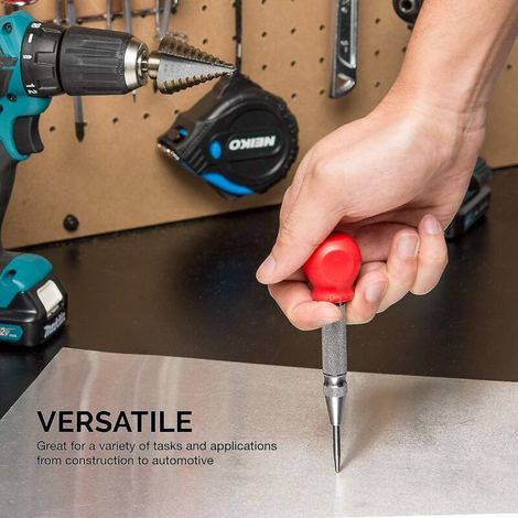 Poinçon automatique réglable de 12,7 cm (5 pouces) en acier pour trou central dans le bois