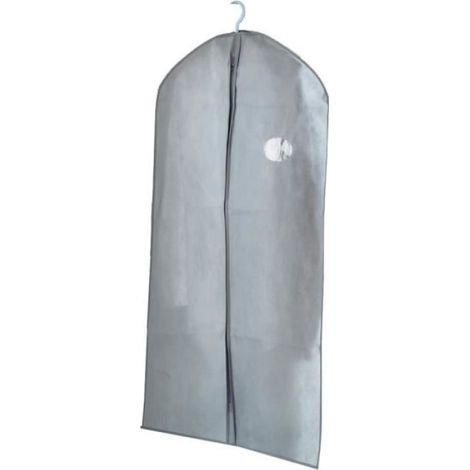 Housse De Protection - Pour Vêtements Et Costumes - Hauteur 128 Cm - Gris - Lot De 3 (1/4)