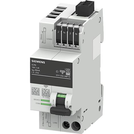 Siemens 5TY13503MF16 Disjoncteur électronique 2 pôles 16A (1/3)