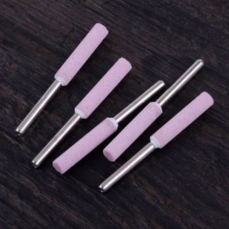 Pierre À Meuler - 4,8 mm - Pour Affûtage Tronçonneuse - Usage Métal Acier Traitement Thermique - Lot De 5 (1/4)