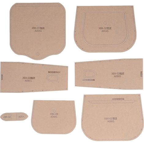 MODÈLE DE SAC ACRYLIQUE TRANSPARENT DISTANCE DE COUPE PRÉCISE POCHOIR EN CUIR CADEAU POUR LES BRICOLEURS (1/5)