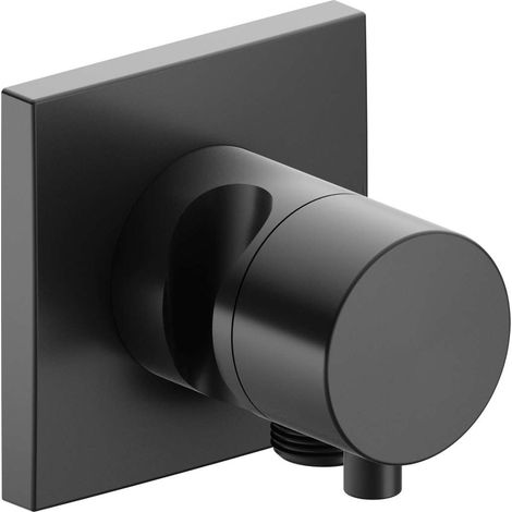 Valvola a 2 vie deviatrice IXMO DN 15, UP, con maniglia IXMO Rosetta comfort quadrata cromo nero spazzolato KEUCO (1/2)