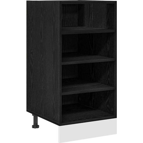 Gabinete Base de Cocina Roble negro 40 x 44,5 x 81,5 cm vidaXL