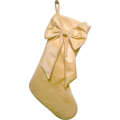 Chaussette De Noël - 45 X 25 Cm - Avec Nœud Papillon - Pour Décoration Arbre De Noël Cheminée Ou Escalier - 1 Pièce (1/5)
