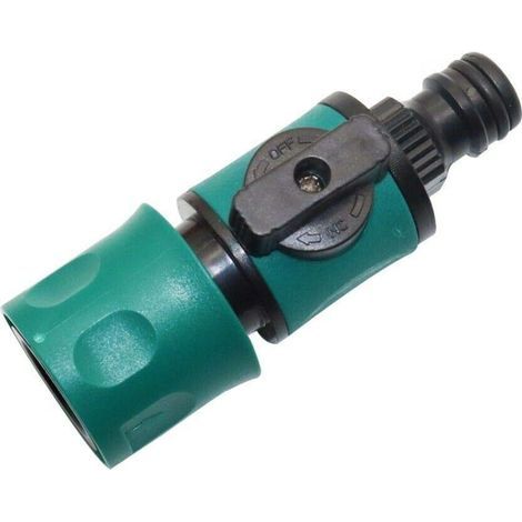 BE-Tool - Confezione da 2 adattatori in plastica per rubinetti dell'acqua per prato, irrigazione e lavaggio auto (1/4)
