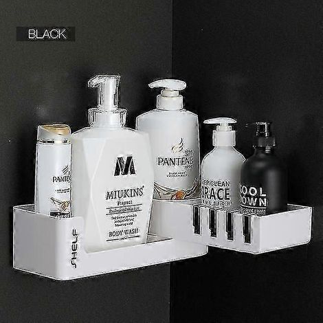 Étagère d'angle pour salle de bain, porte-shampoing, étagère de rangement pour cuisine, organisateur de douche, accessoires muraux pour salle de bain, perçage gratuit (1/5)
