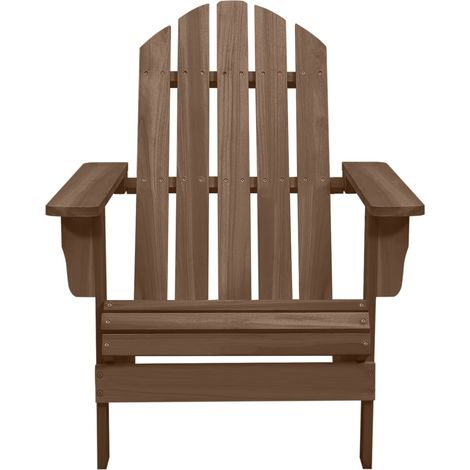 Chaise de jardin Chaise d'extérieur Bois Marron (1/5)