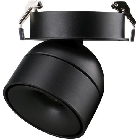 Empotrable techo tilt UKU1 Corte de fase L,C LED COB 7W 881lm(711lm)/913lm(695lm)/954lm(737lm) CRI90 2700K/3000K/4000K 28º Negro Negro
