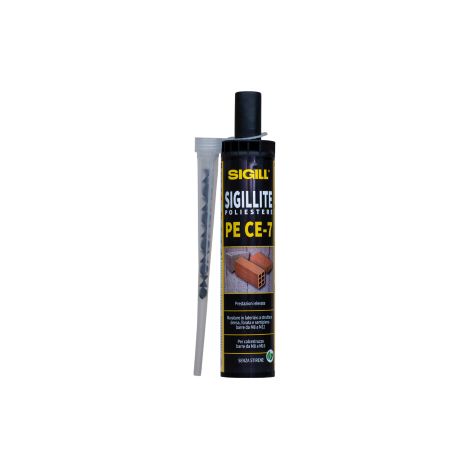 Sigill PE CE-7 300ml cartuccia di ancorante chimico poliestere senza stirene bicomponente per fissaggi strutturali a forte presa con miscelatore