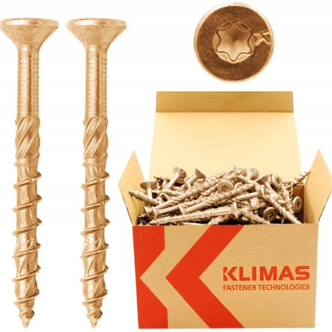 Vis à bois 6x50 mm - 200 pièces - Tête conique - Torx - Résistant et durable (1/5)