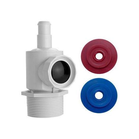 Conector UWF D29, 9-100-9002 y 6-500-00 compatible con Polaris Zodiac 380, 280, 180 - Pieza de repuesto para limpiafondos - Conexión de pared universal - Pieza de montaje (1/5)