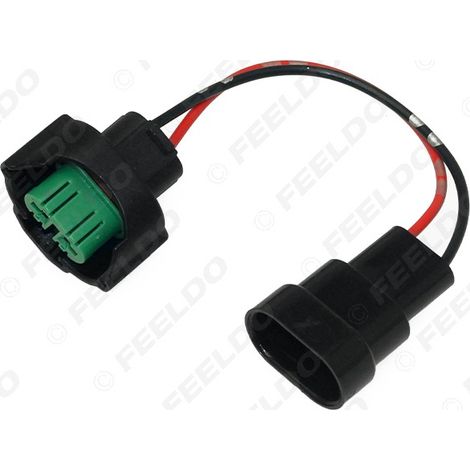 Câble adaptateur pour lampe HID/LED, connecteur d'origine H11-21 vers 9005/9006/9012 pour douilles de lampes halogènes automobiles