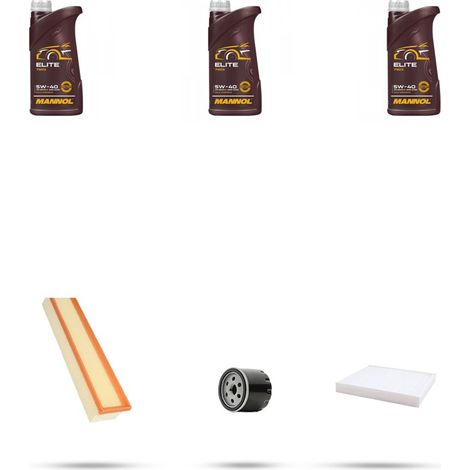 Kit tagliando 3 FILTRI e 3L OLIO compatibile con Fiat Linea (110) 1.4 8V 57kw dal 2007 (1/4)