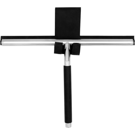 Raclette de douche CERA, noire, acier inoxydable (1/2)