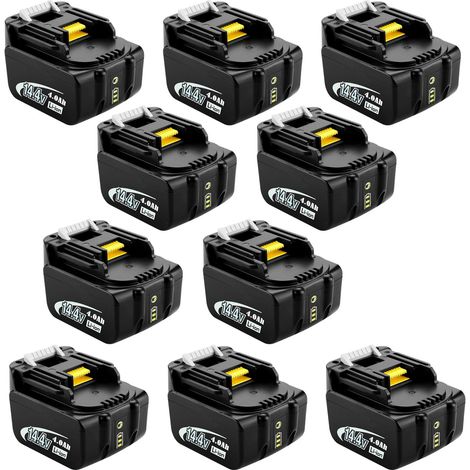 2X Batterie de Rechange 14,4V 4,0Ah pour Makita BL1430 BL1415 BL1440 BL1415N 196875-4 194558-0 195444-8 196388-5 194065-3 (1/5)