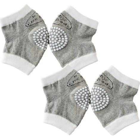 Genouillere Bebe - Protection Genoux Pour Ramper Et Marcher - Maille Respirante En Coton Epais - Ajustable - Taille Unique (1/5)