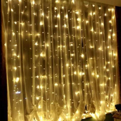 Luci a stringa LED con 8 modalità per giardino, cameretta, feste, decorazione di finestre e pareti.