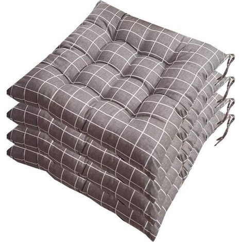 Ensemble de 6 tapis de chaise 40x40, tapis décoratif, tapis de chaise, tapis de jardin, polyester
