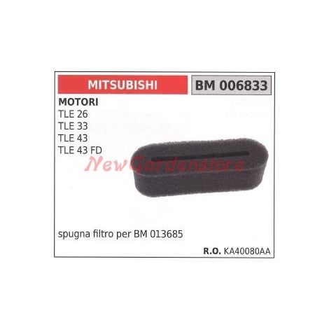 Luftfilterschwamm MITSUBISHI 2-Takt-Motor Freischneider tagliasiepe006833