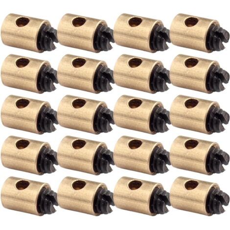 Câbles et gaines de frein vélo 20 PCS Clips de Noyau de Fil de Moto Serre-Câble de Vélo Serre-Câble de Vélo 5x6mm Câble d'Accélérateur en Laiton Adapté pour Accélérateur de Moto Scooter (1/5)