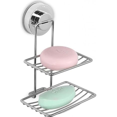 Seifenschale für die Dusche mit Saugnapf, Seifenhalter für die Dusche, Seifenschale aus Edelstahl, Seifenhalter für die Duschwand, Seifenschale für das Badezimmer (1/4)