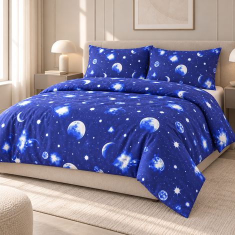 Couvre-couette Luna Starry Sky en microfibre – simple et double Cm. 250x200 (1/5)