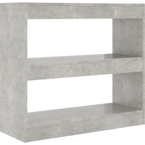 Maison Exclusive - Bücherregal/Raumteiler Betongrau 80x30x72 cm
