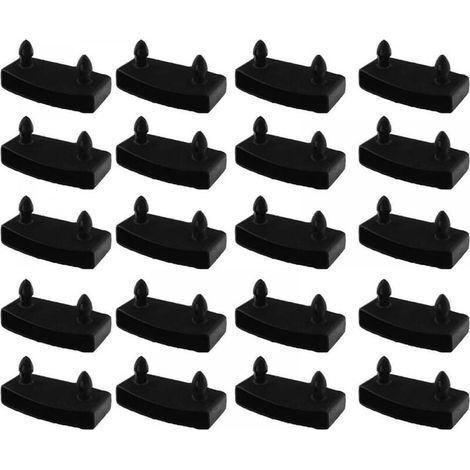 Support De Sommier À Lattes - 55 mm x 9 mm - Pour Rails Latéraux Et Centraux - En Polyéthylène Haute Densité - Lot De 20 Pièces (1/4)
