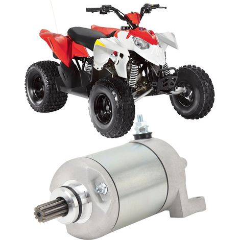 Le démarreur 9T 3088069 convient au Polaris Predator 500 Outlaw 500. (1/5)
