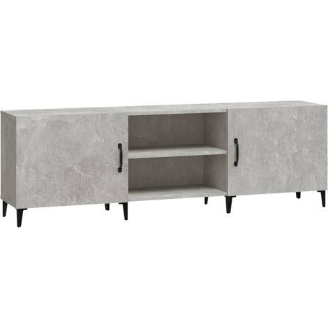 Mobile Porta TV Grigio Cemento 150x30x50cm in Legno Multistrato vidaXL