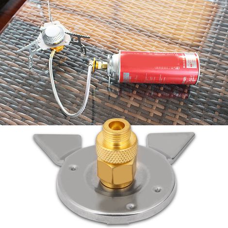 Convertisseur de brûleur pour mini-réchaud d'extérieur, adaptateur pour bouteille de gaz longue (1/5)