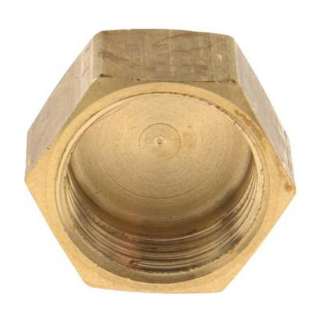bouchon en laiton à visser - femelle - 12 x 17 - sachet de 10 pièces (1/2)
