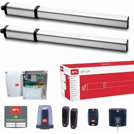 BFT – Kit de motorisation de portail hydraulique – Charge maximale 400kg – Longueur de vantail 3m – 2611900 - R935217