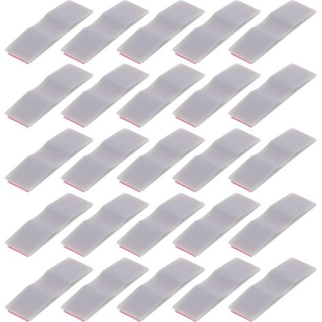 Butées Autocollantes pour Portes Coulissantes 50 Pièces Positionneur Amortisseur pour Système de Rails de Placard Tampon Anti-Collision Compatible Quincaillerie de Porte de (1/5)