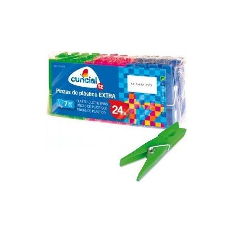 PACK 24 PINZAS POLIPROPILENO 75 MM. - CUNCIAL
