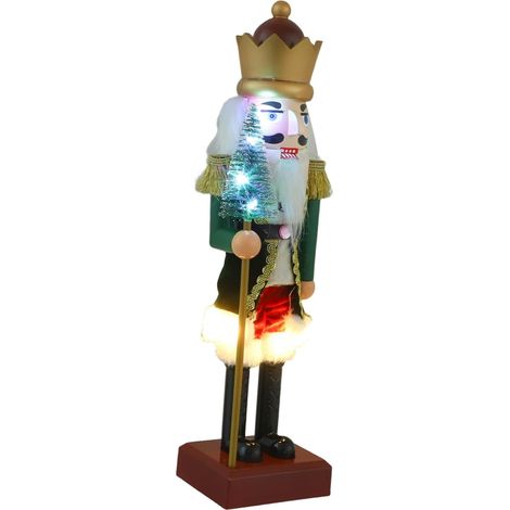 Casse-Noisette Décoratif de Noël Figurine de Soldat Lumière et Musique pour Centre de Table ou Décoration de Cheminée pour Fêtes (1/5)