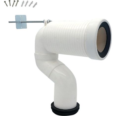 Verstellbares PVC-Toilettenabflussrohr-Wand-Boden-Set (1/5)