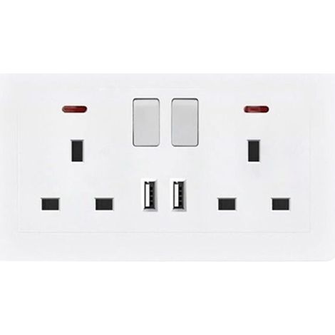 Murale Prises lectriques et Connecteurs Double Convertisseur