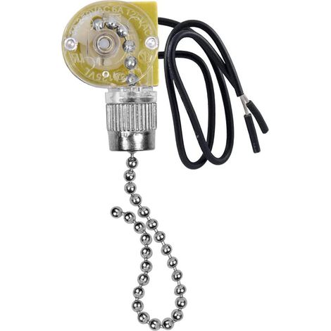 2 pièces (argent) ZE-109 interrupteur de lumière de ventilateur de plafond avec cordon interrupteur de lumière de ventilateur de plafond filaire 2 pièces (1/5)