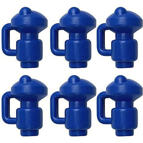 Embouts de protection pour trampolines, lot de 6, embouts pour poteaux de filet de trampoline, Ø 3,2 mm, embouts extra stables et résistants aux intempéries, embouts de saut, embouts pour poteaux, emb (1/5)