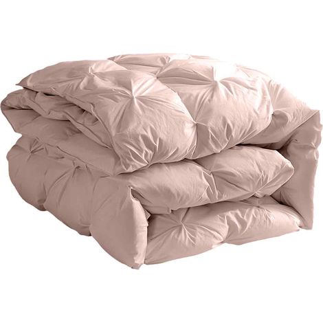 Housse De Couette Pintuck - Microfibre 120 Gsm - Fermeture Éclair Inférieure - Fixation Angulaire Intégrée - Lot De 3 Pièces (1/5)