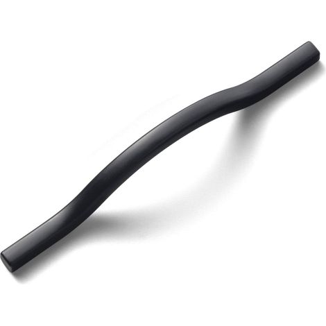 Poignées de meuble profil bas en laiton brossé, entraxe double (3,8''/5''), en alliage de zinc — Pour tiroirs, placards et armoires — Lot de 6 (1/5)