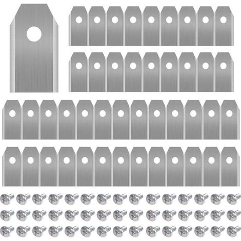 45 x Titanmesser für alle Husqvarn/Automower/Yardforce/Gardena Mähroboter (3g-0,75 mm) Ersatzmesser (1/5)
